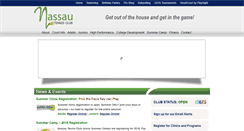 Desktop Screenshot of nassautennis.net