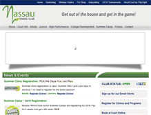 Tablet Screenshot of nassautennis.net